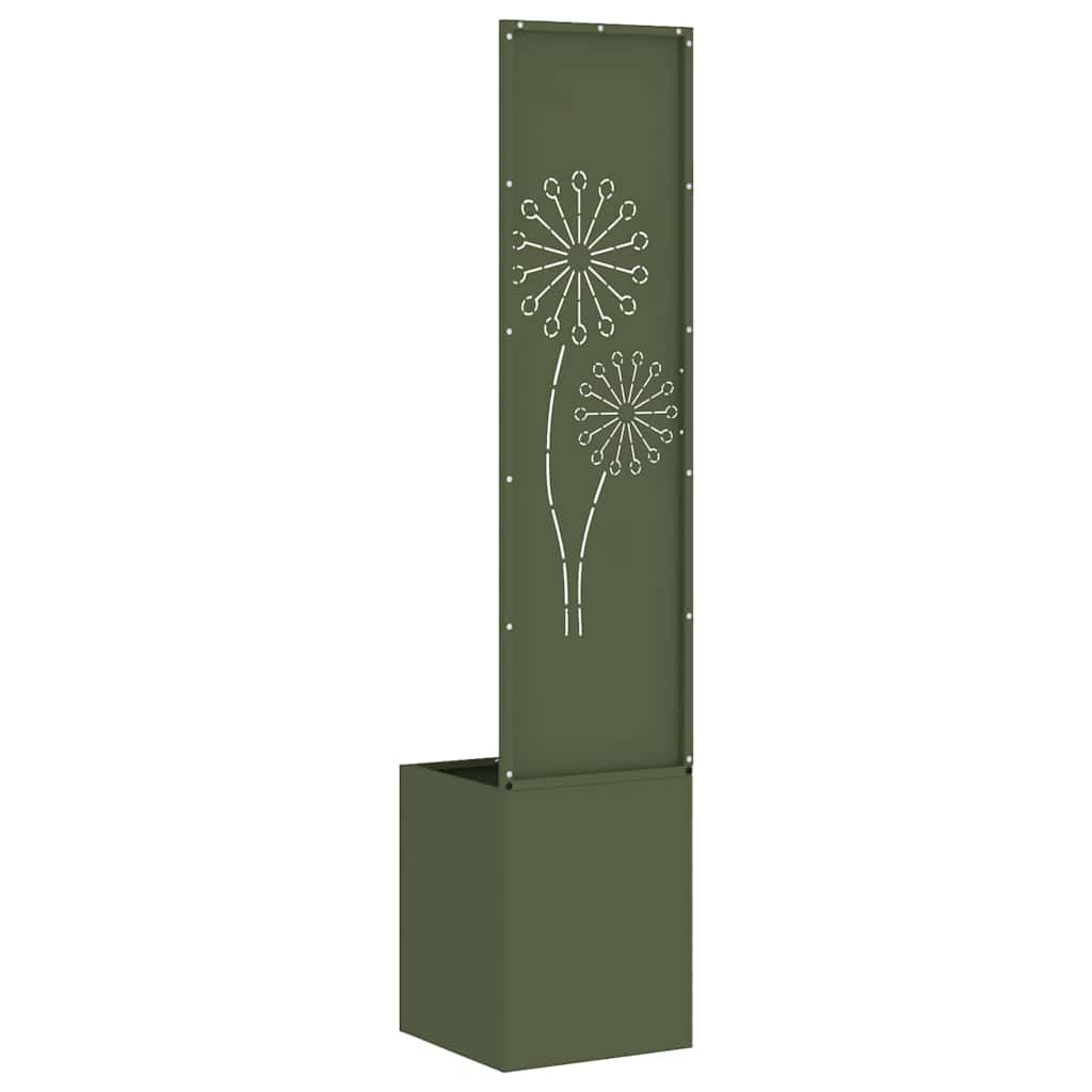 Sodo privatumo ekranas „Fretwork“ Alyvuogių žalia 32 x 140 cm