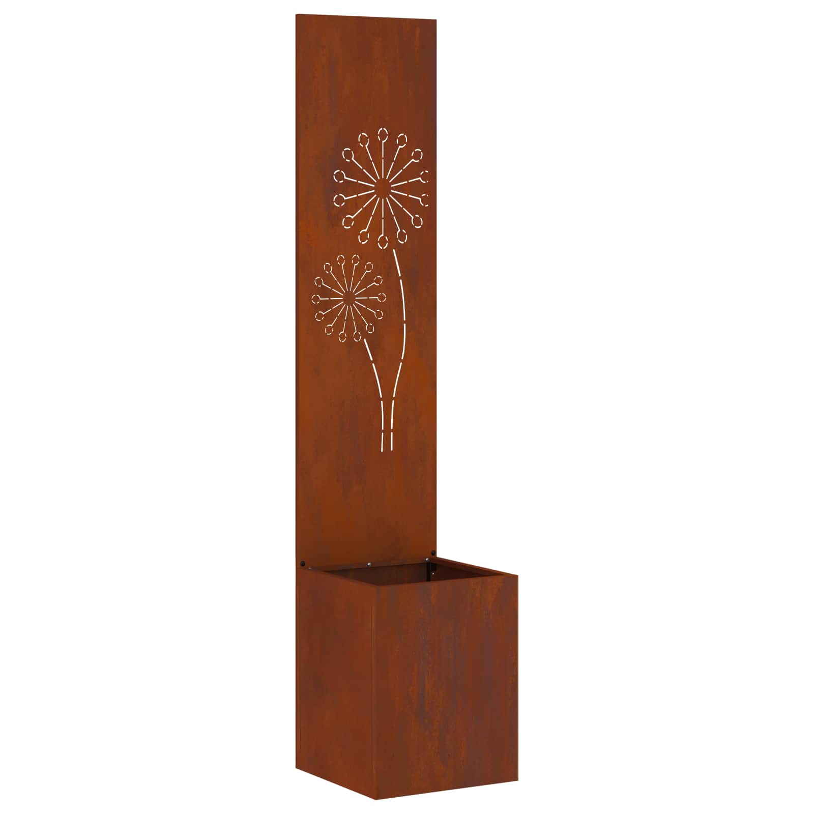 Sodo privatumo ekranas „Fretwork“ Rūdijanti 32 x 140 cm