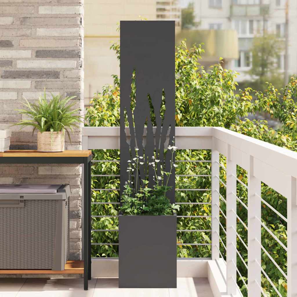 Sodo privatumo ekranas „Fretwork“ Juoda 32 x 140 cm