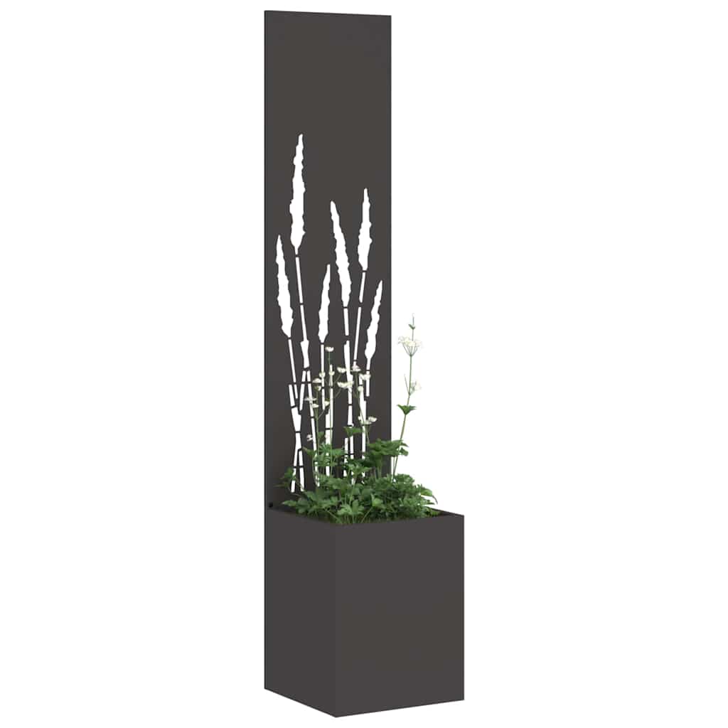 Sodo privatumo ekranas „Fretwork“ Juoda 32 x 140 cm