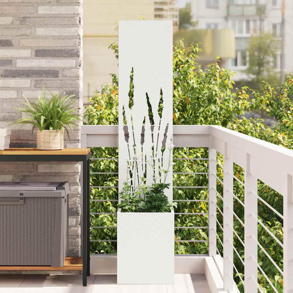Sodo privatumo ekranas „Fretwork“ Balta 32 x 140 cm