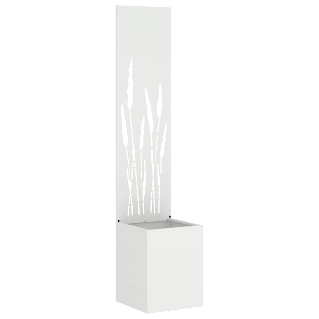 Sodo privatumo ekranas „Fretwork“ Balta 32 x 140 cm