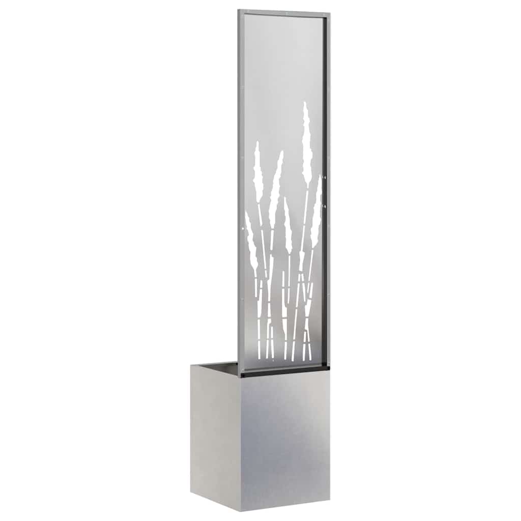 Sodo privatumo ekranas „Fretwork“ Sidabrinė 32 x 140 cm