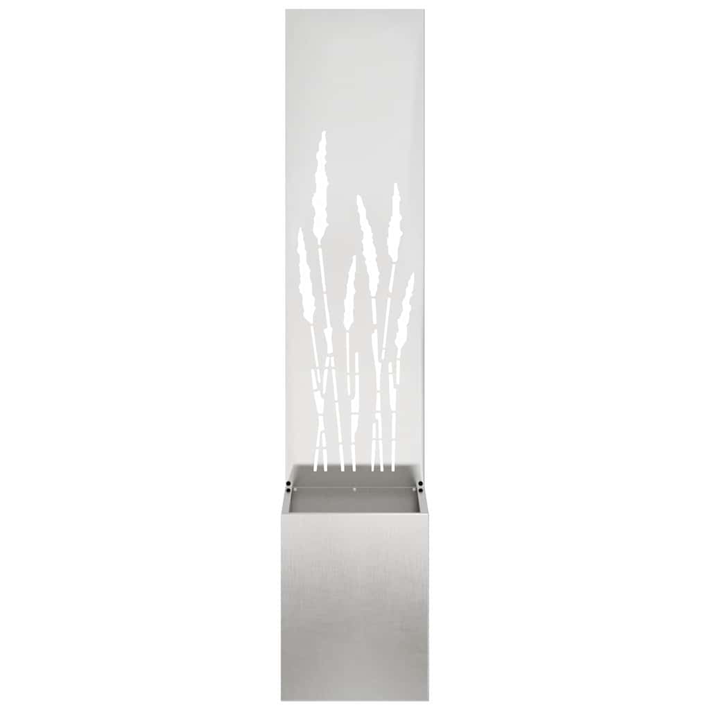Sodo privatumo ekranas „Fretwork“ Sidabrinė 32 x 140 cm