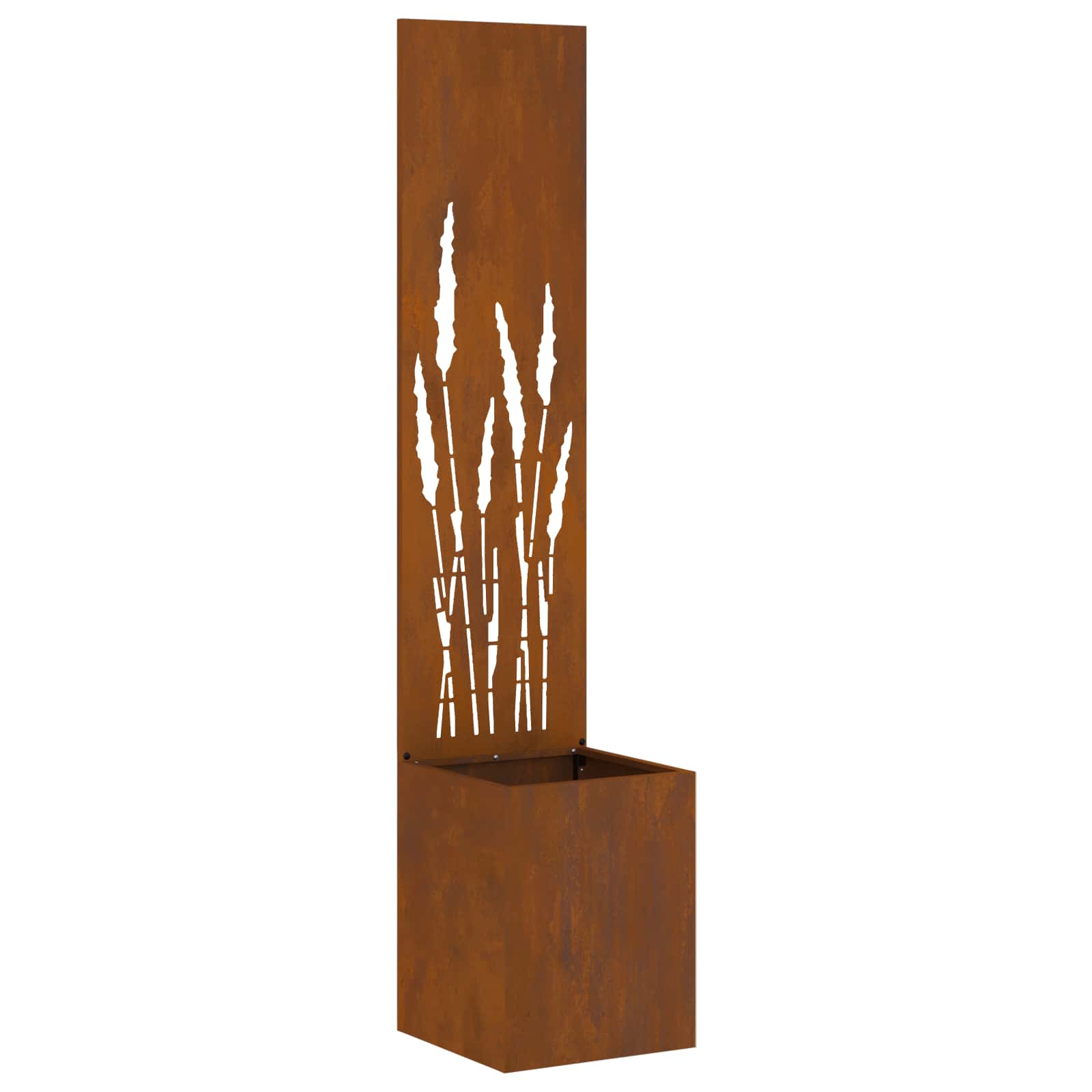 Sodo privatumo ekranas „Fretwork“ Rūdijanti 32 x 140 cm