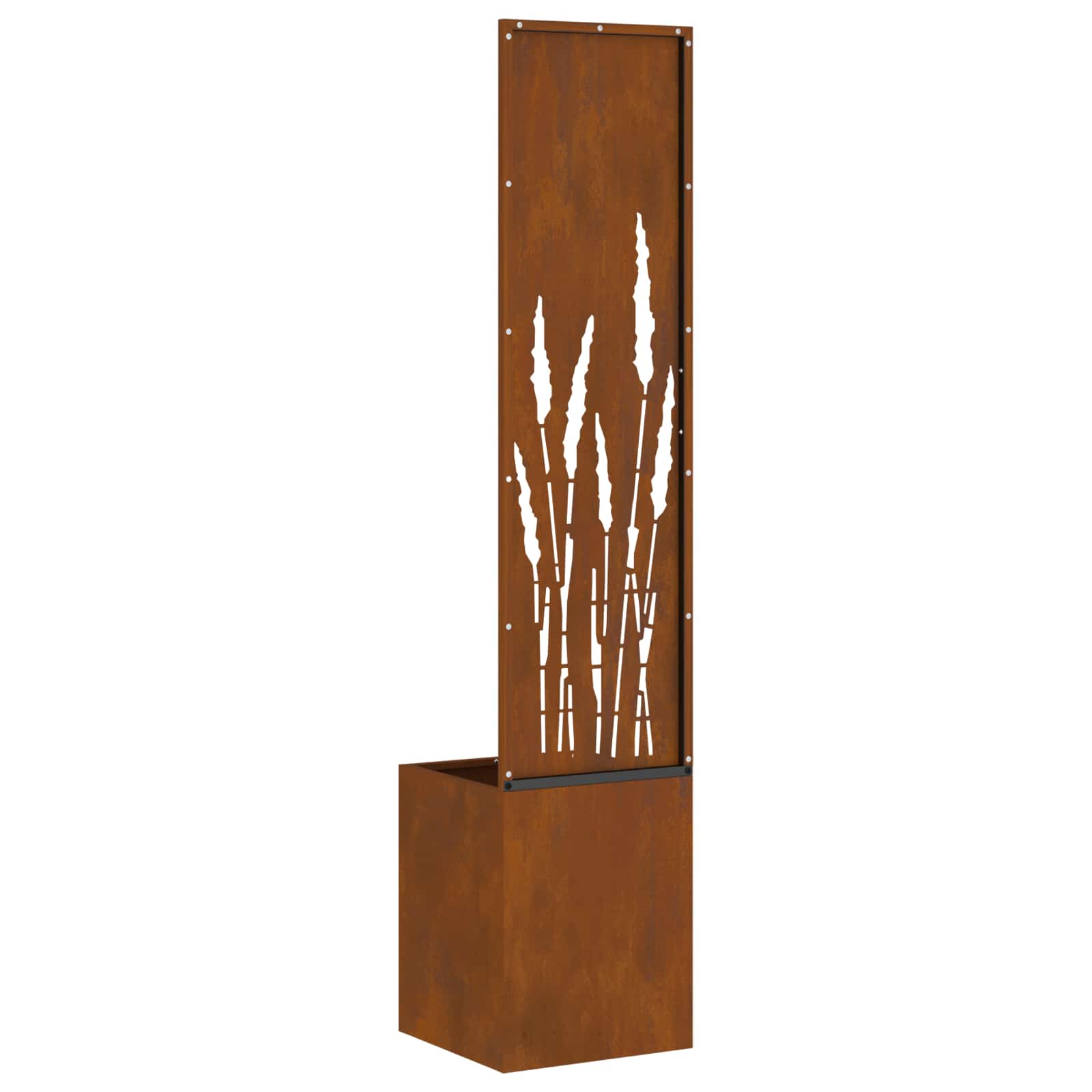 Sodo privatumo ekranas „Fretwork“ Rūdijanti 32 x 140 cm
