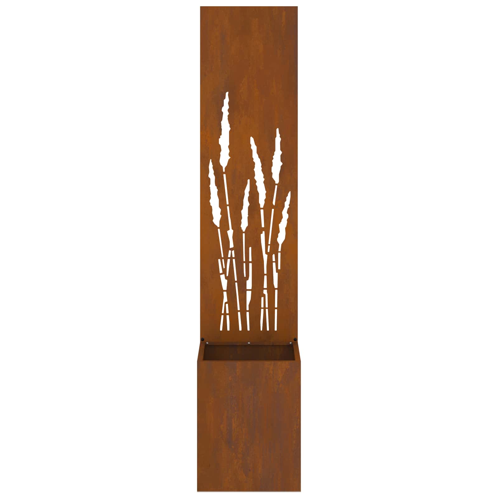 Sodo privatumo ekranas „Fretwork“ Rūdijanti 32 x 140 cm