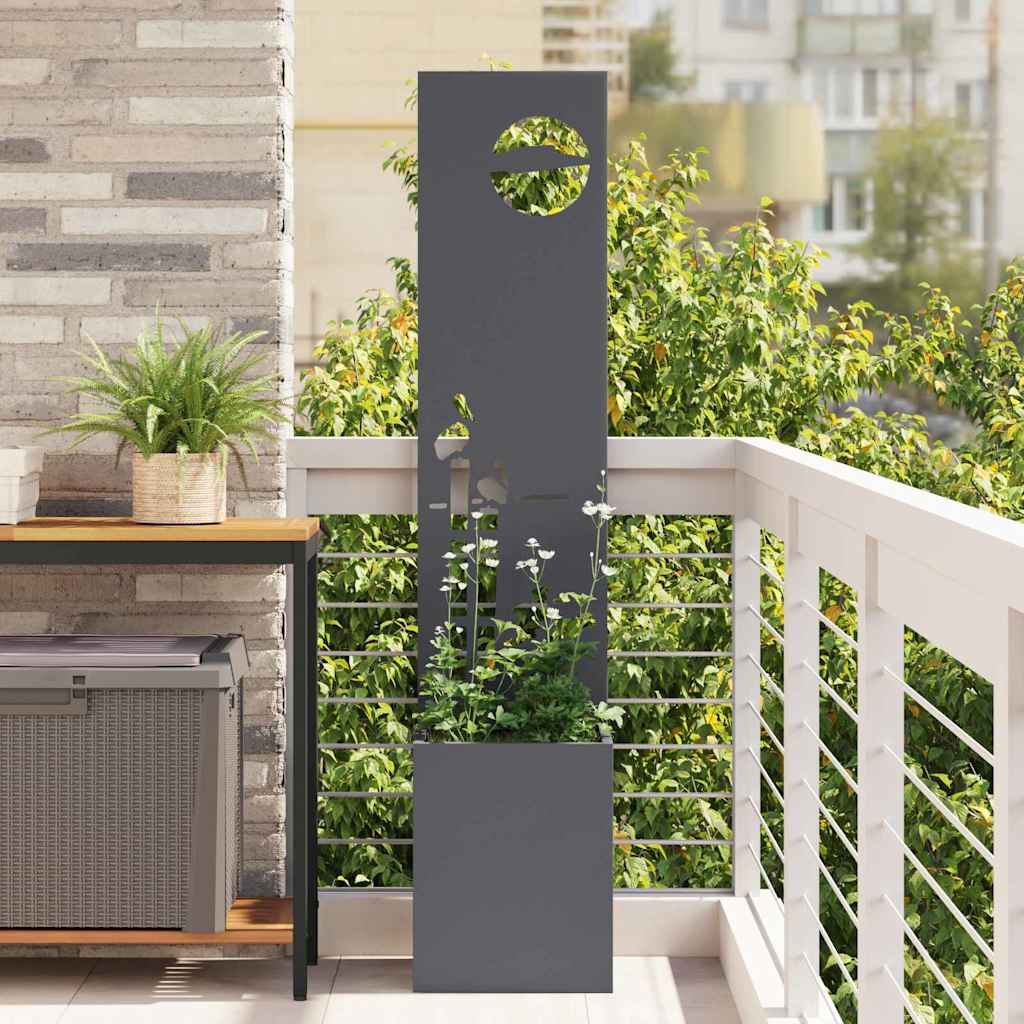Sodo privatumo ekranas „Fretwork“ Antracitas 32 x 140 cm