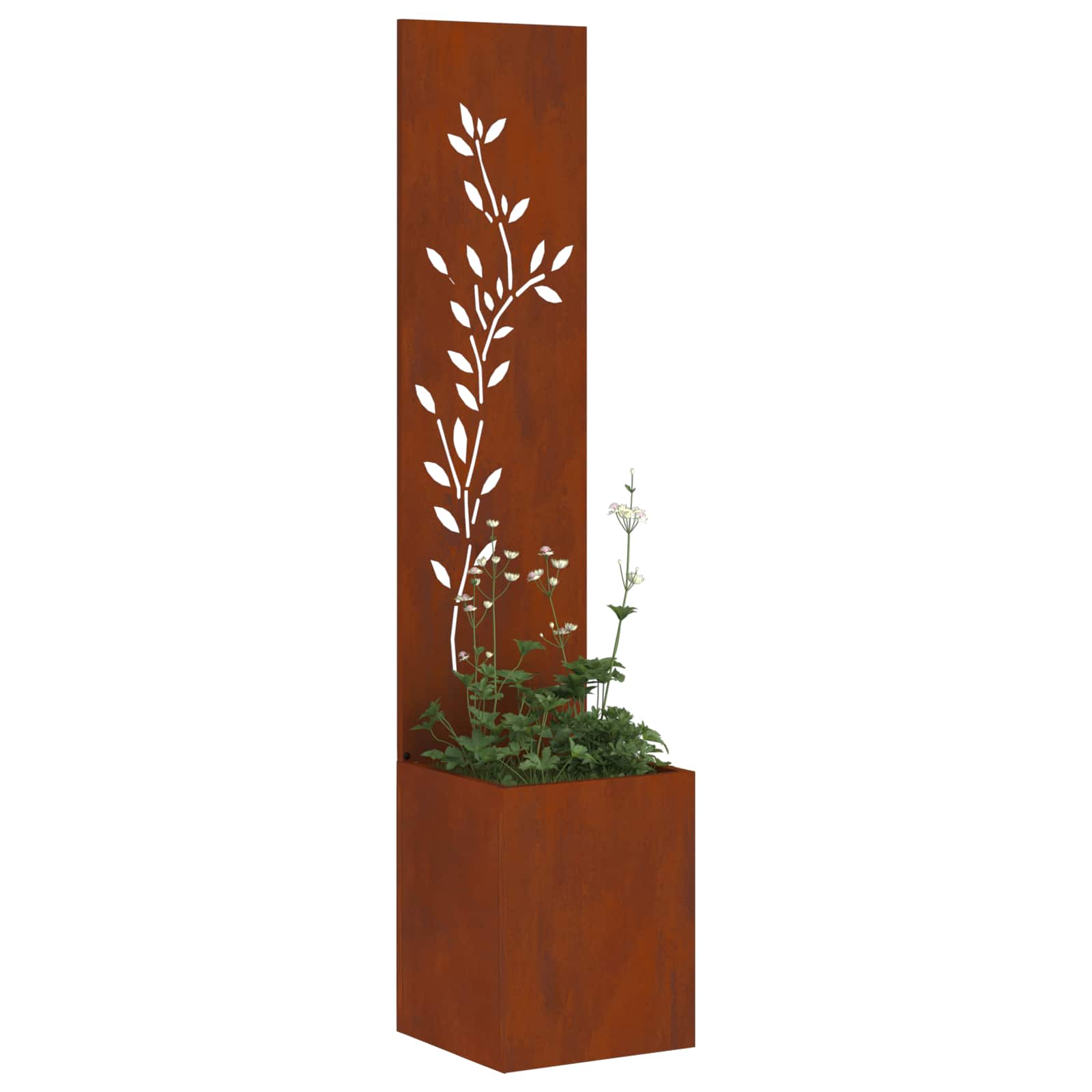 Sodo privatumo ekranas Gėlių Rūdijanti 32 x 140 cm