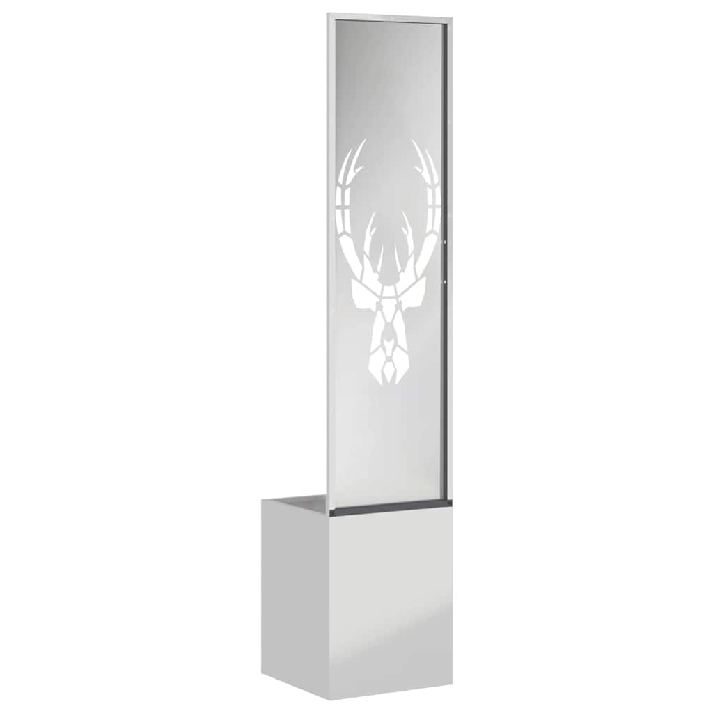 Garden Privacy Screen Animal Patterns Silver 32 x 140 cm