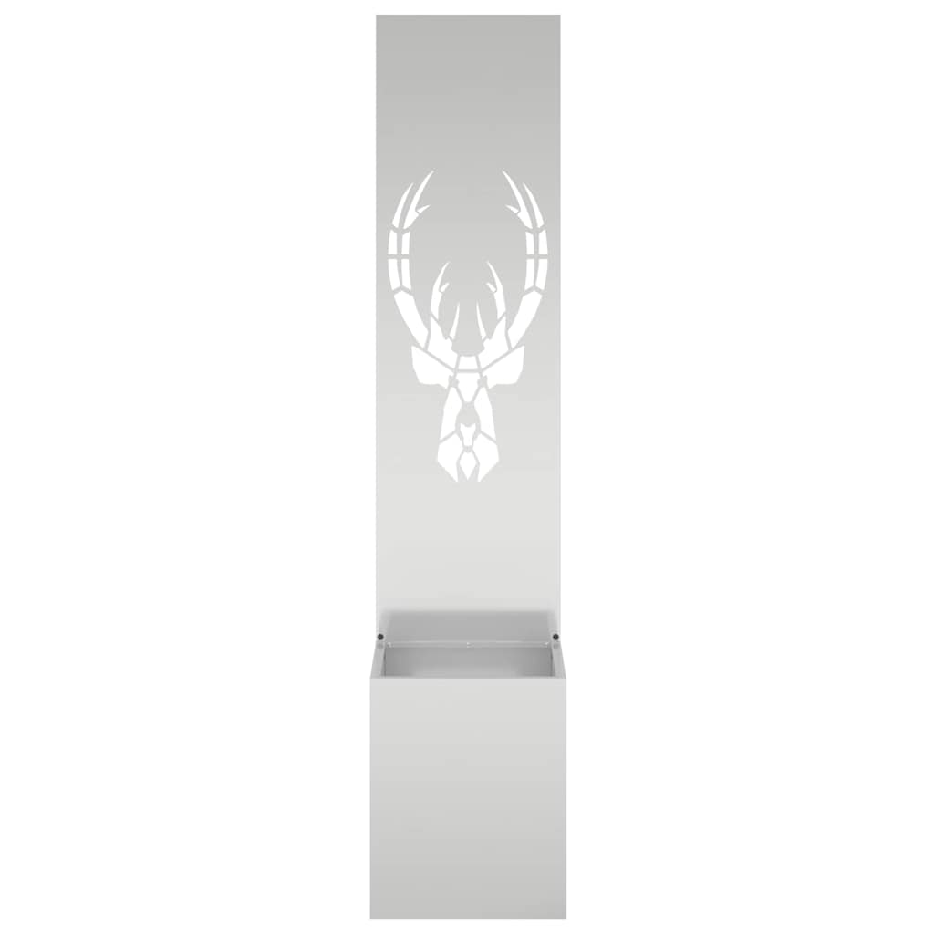 Garden Privacy Screen Animal Patterns Silver 32 x 140 cm