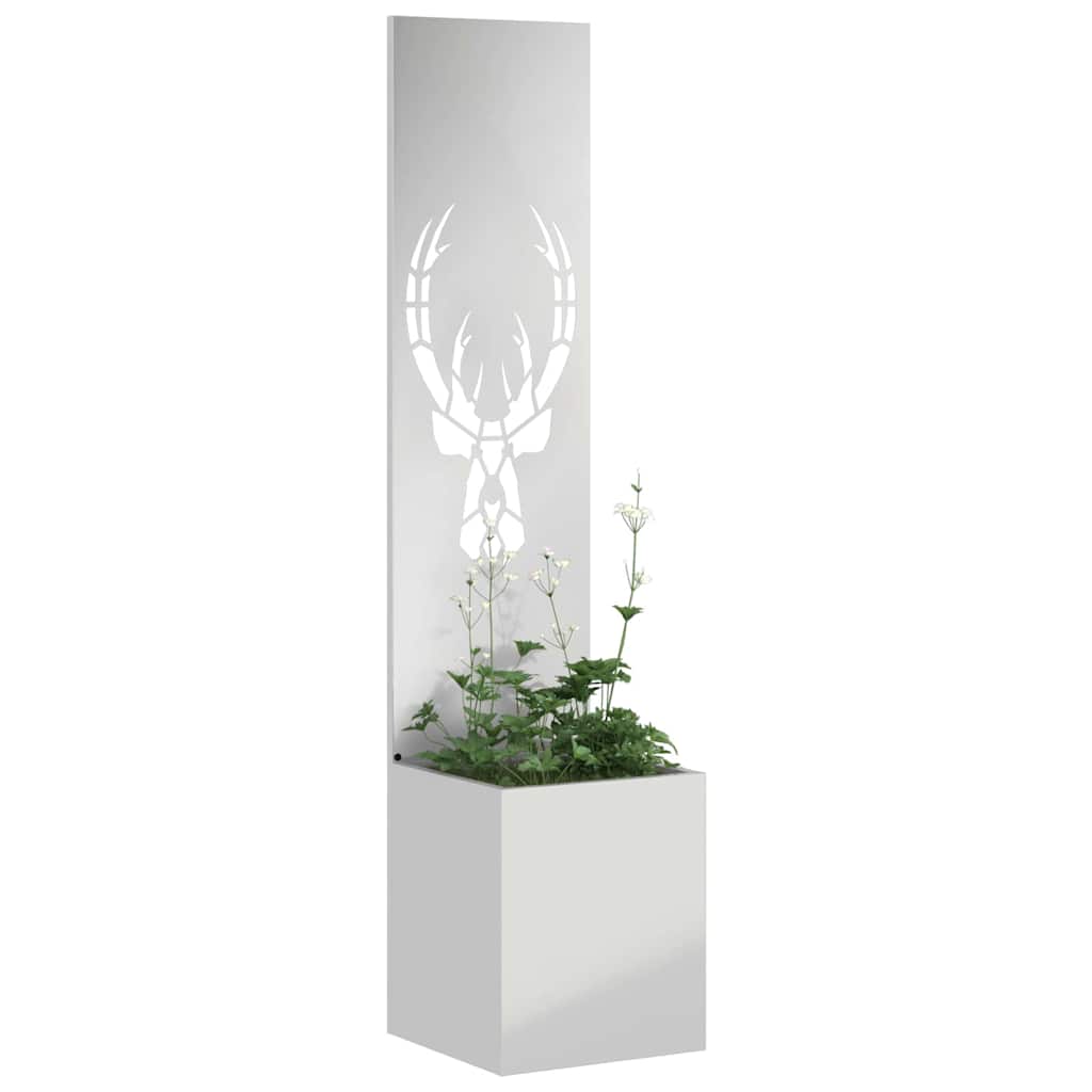 Garden Privacy Screen Animal Patterns Silver 32 x 140 cm