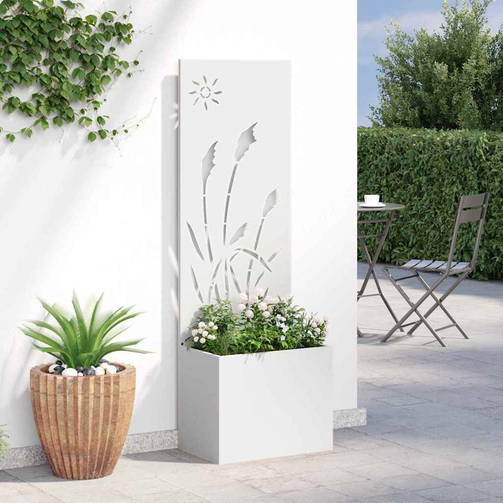 Sodo privatumo ekranas „Fretwork“ Balta 50 x 140 cm