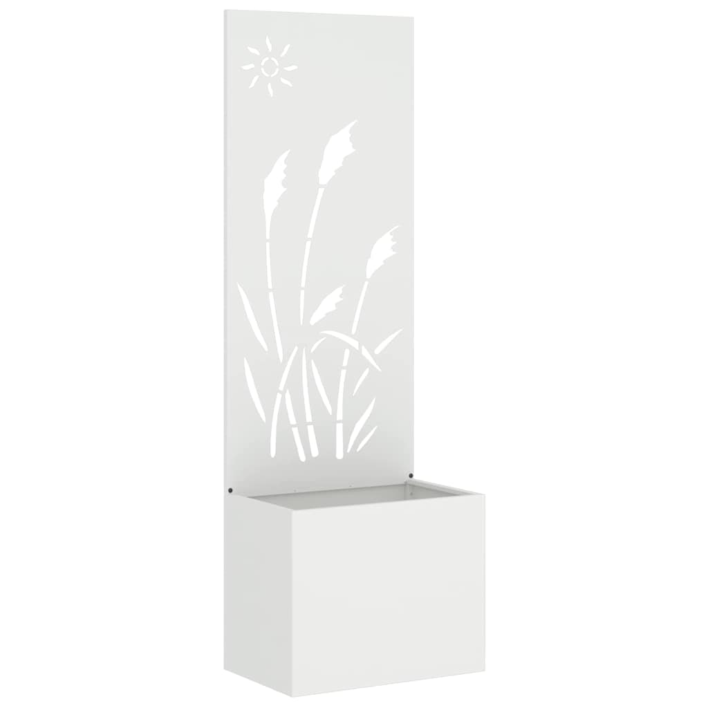 Sodo privatumo ekranas „Fretwork“ Balta 50 x 140 cm