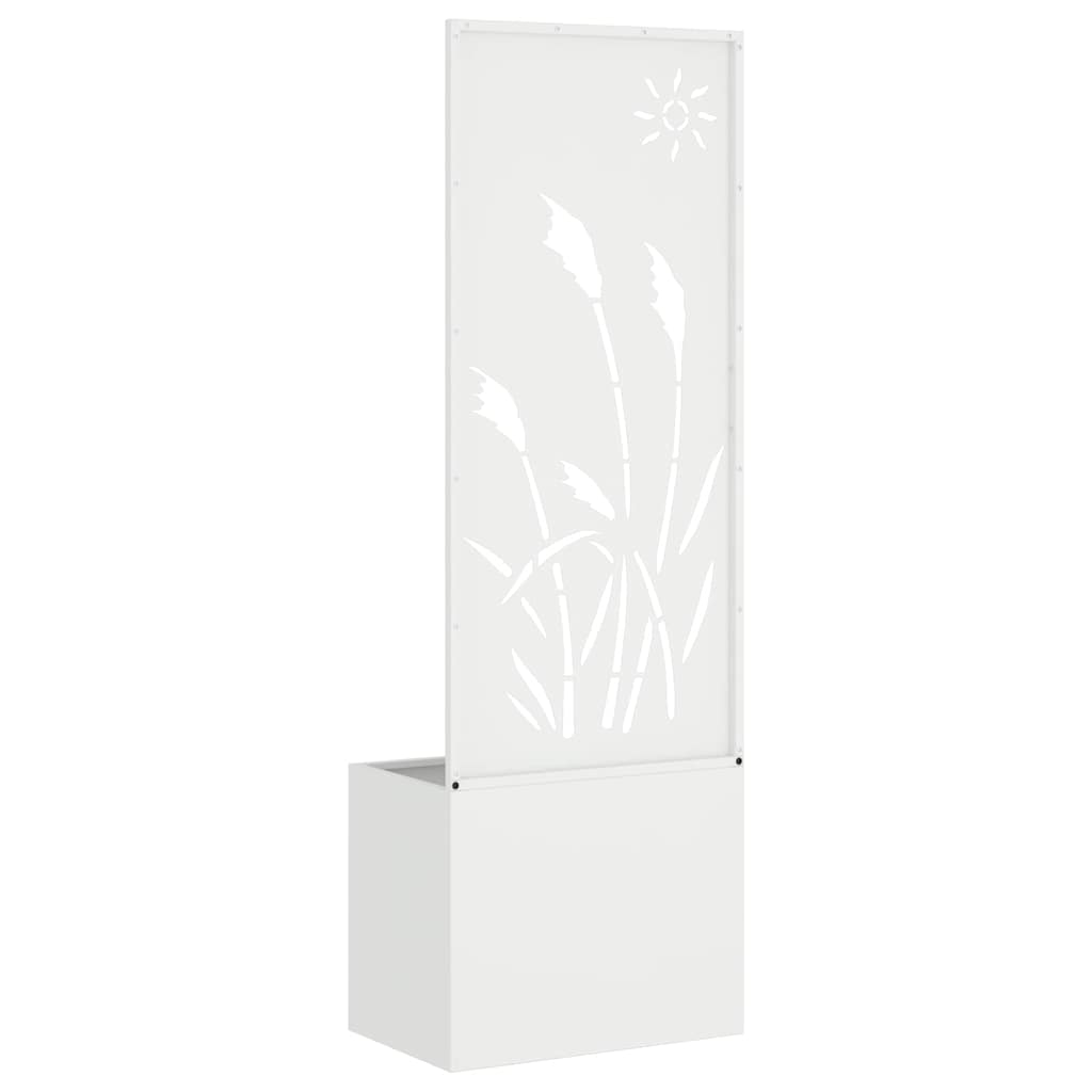 Sodo privatumo ekranas „Fretwork“ Balta 50 x 140 cm