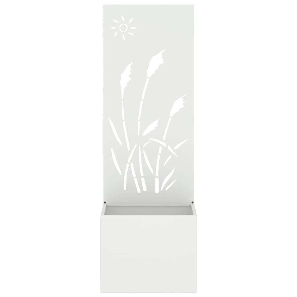 Sodo privatumo ekranas „Fretwork“ Balta 50 x 140 cm