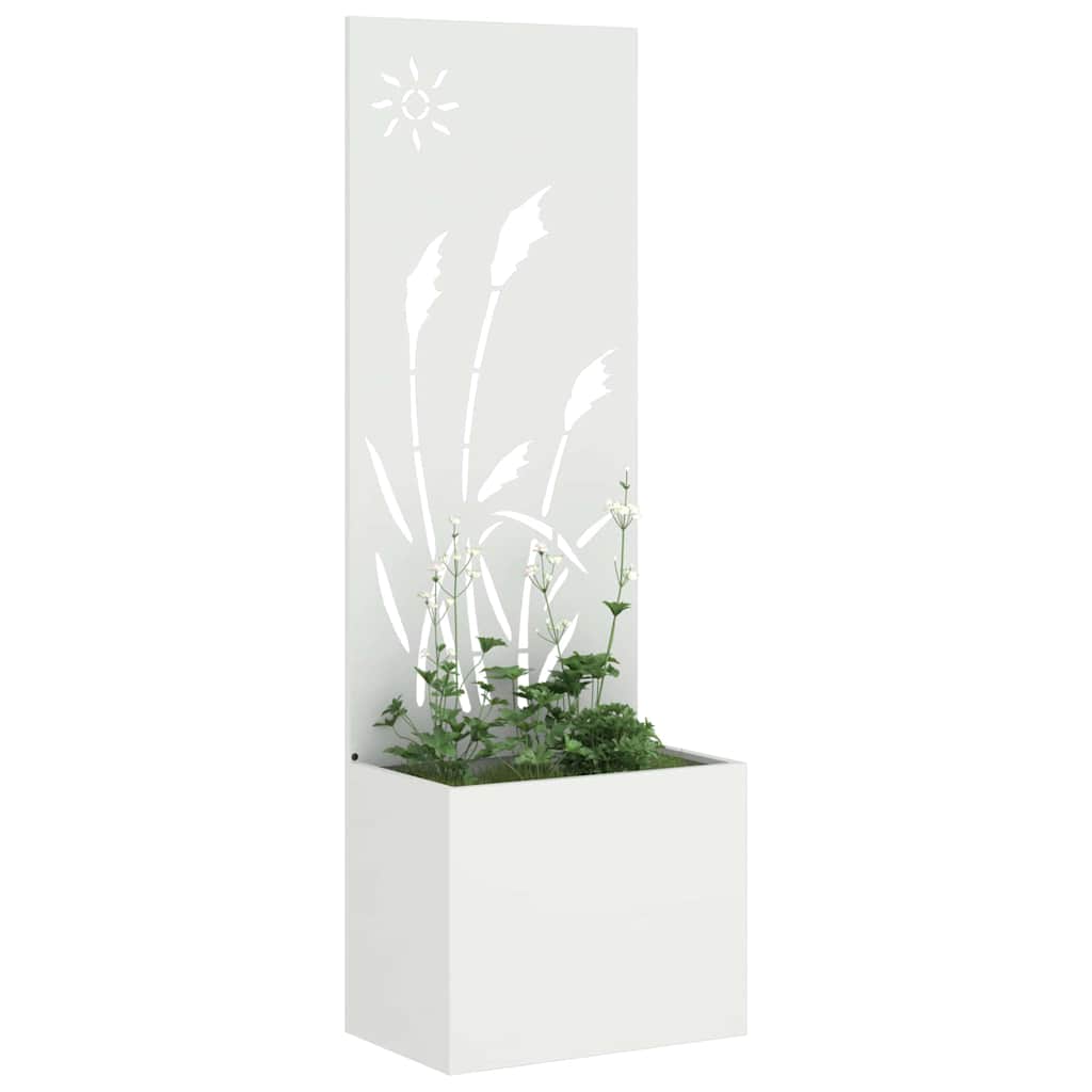 Sodo privatumo ekranas „Fretwork“ Balta 50 x 140 cm
