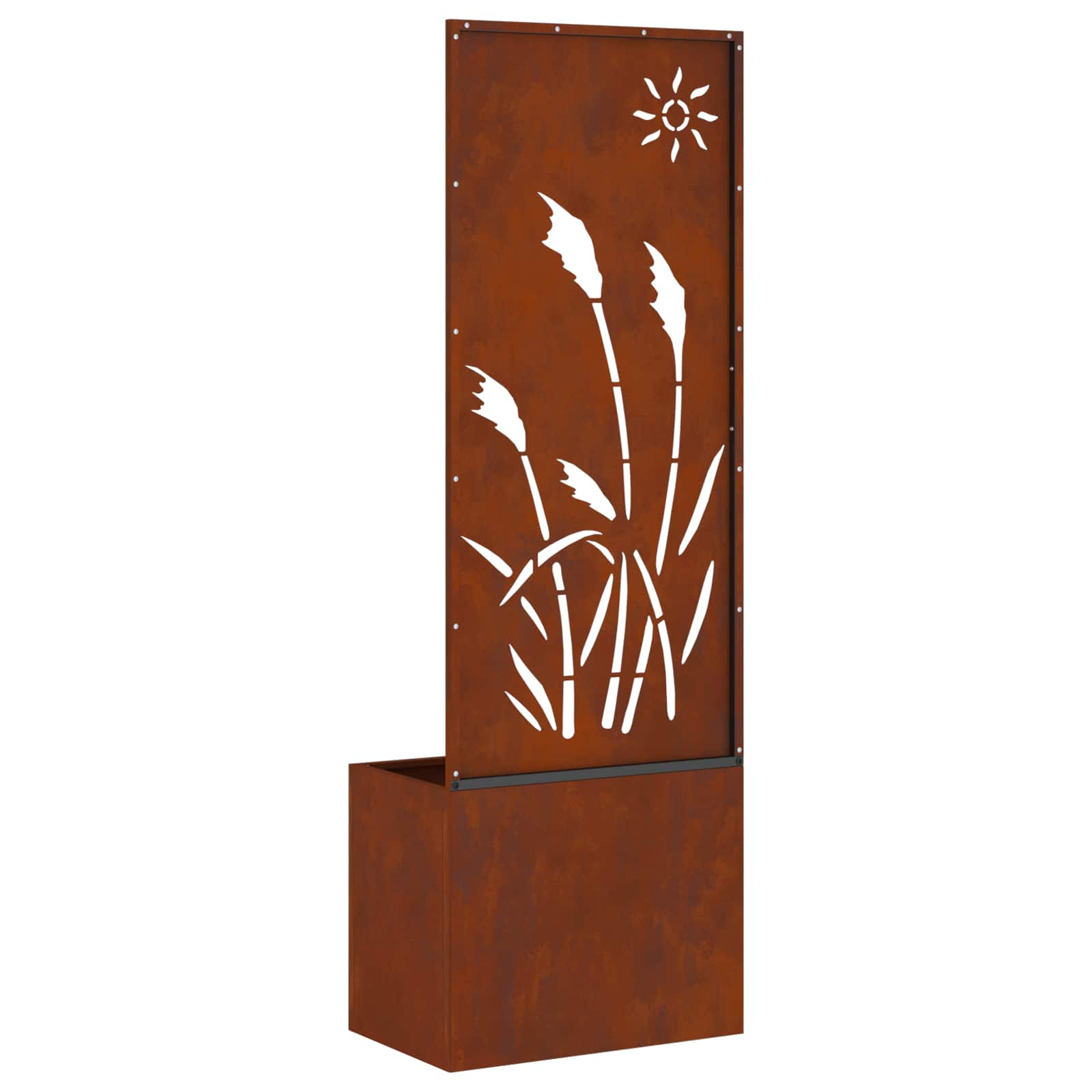 Sodo privatumo ekranas „Fretwork“ Rūdijanti 50 x 32 x 150 cm