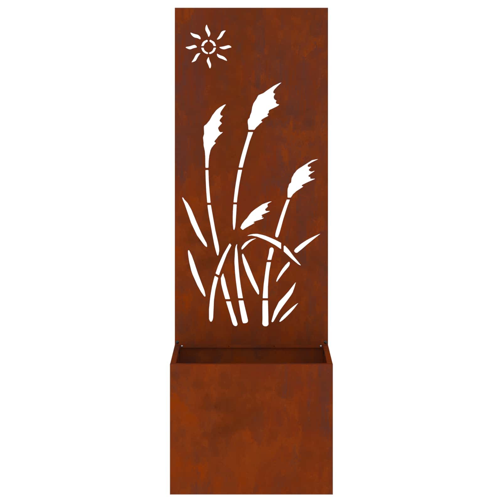 Sodo privatumo ekranas „Fretwork“ Rūdijanti 50 x 32 x 150 cm