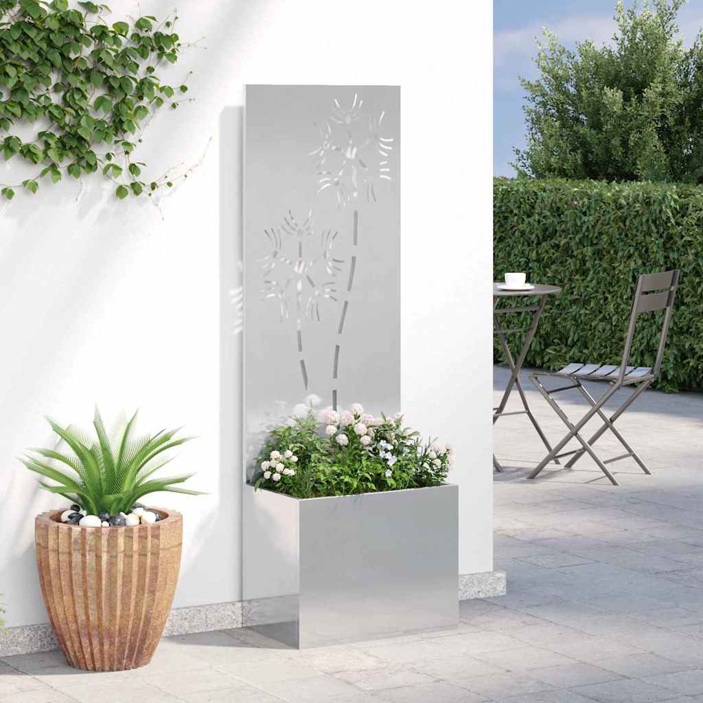 Dārza privātuma ekrāns Ziedu Sudraba 50 x 140 cm