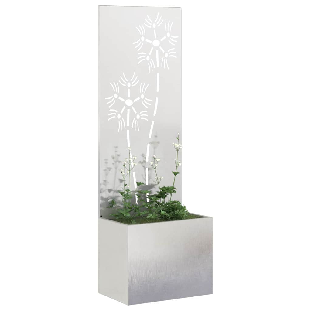 Dārza privātuma ekrāns Ziedu Sudraba 50 x 140 cm
