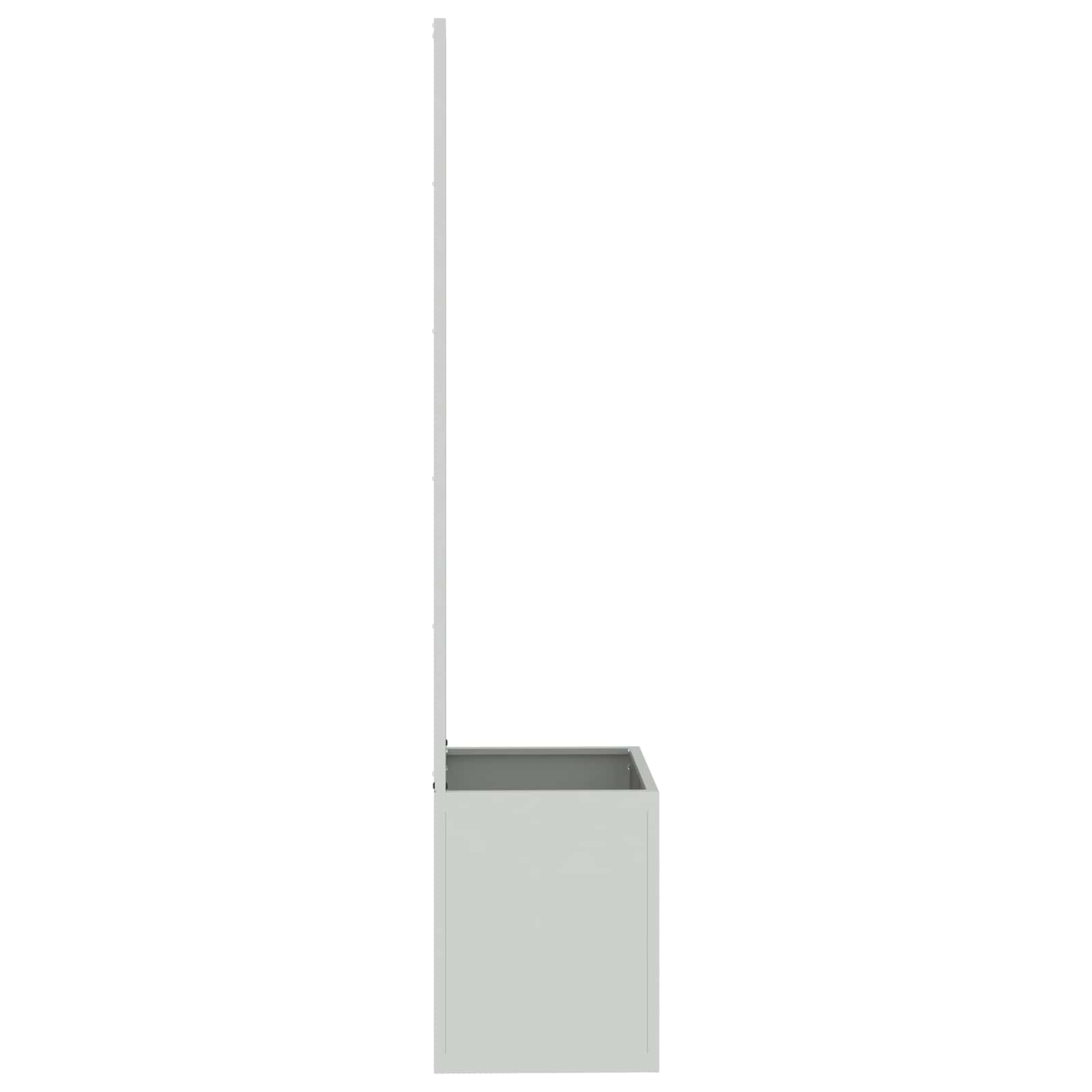 Garden Privacy Screen Flower Silver 50 x 140 cm