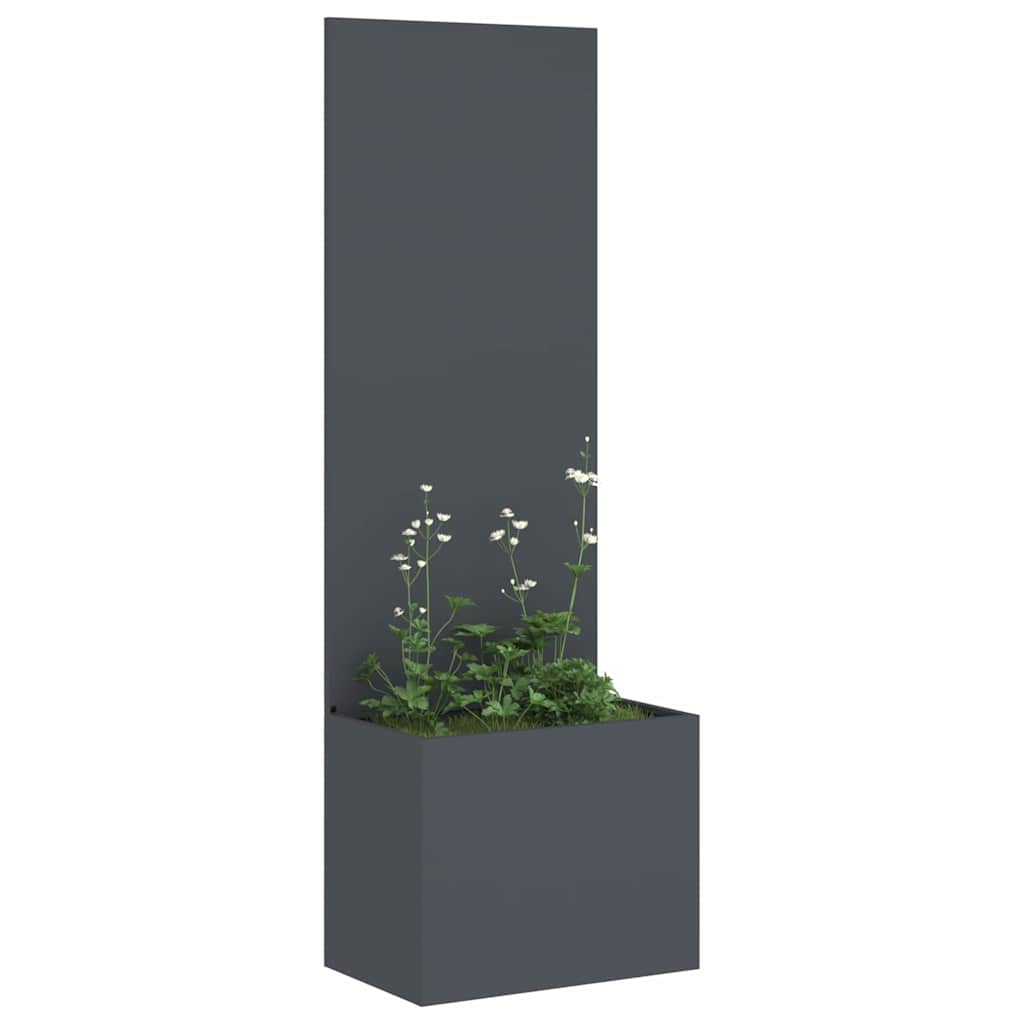 Garden Privacy Screen "Fretwork" Anthracite 50 x 140 cm