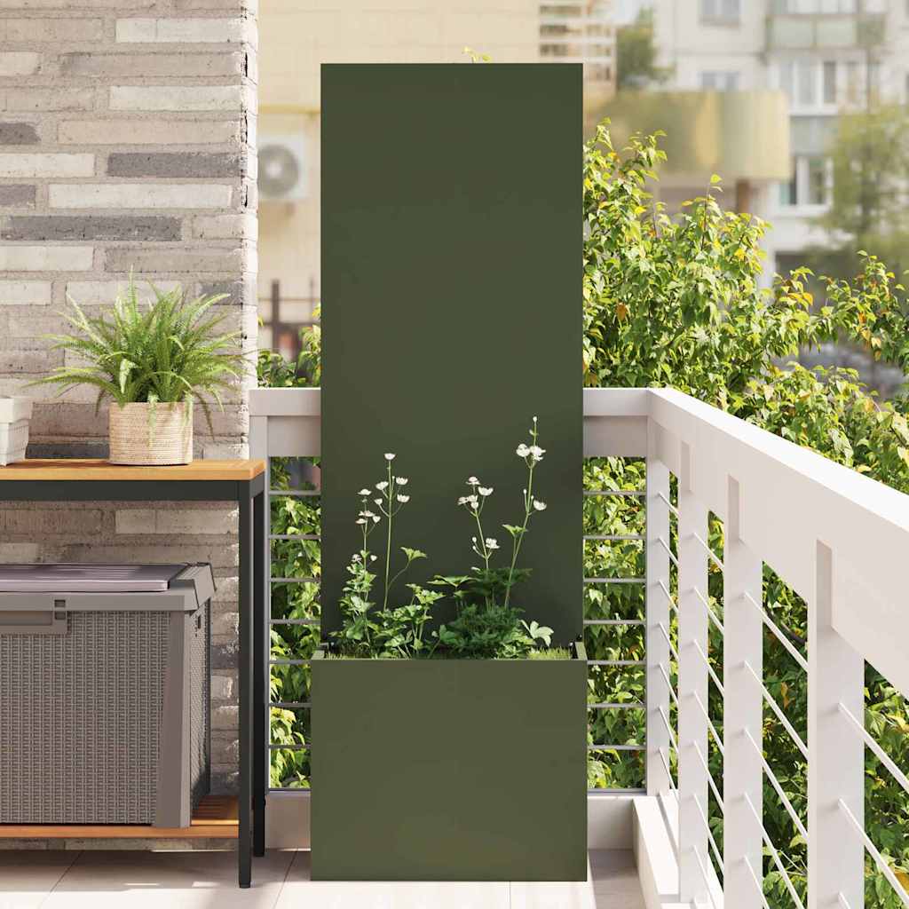 Sodo privatumo ekranas „Fretwork“ Alyvuogių žalia 50 x 140 cm