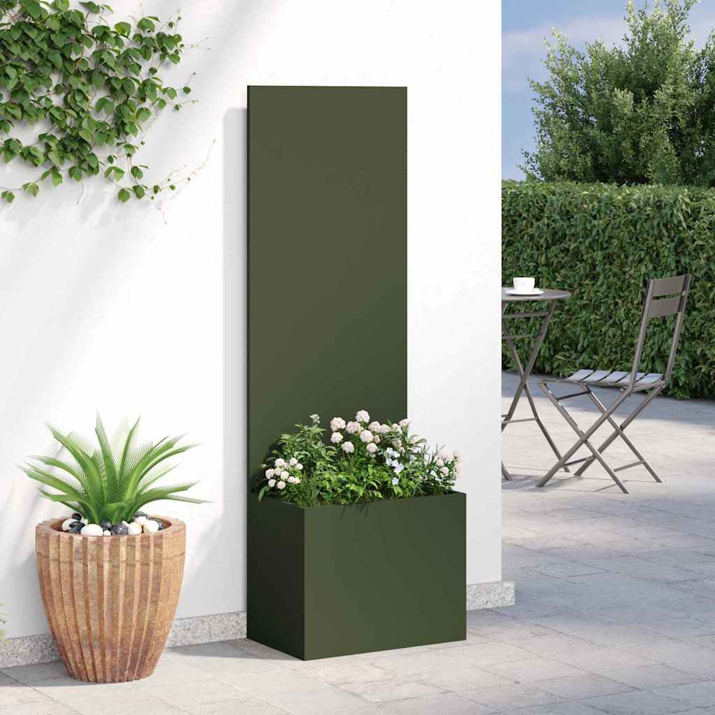 Sodo privatumo ekranas „Fretwork“ Alyvuogių žalia 50 x 140 cm