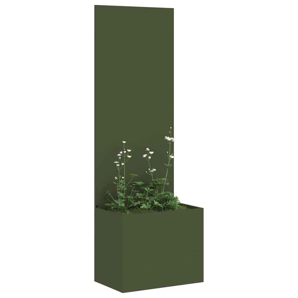 Sodo privatumo ekranas „Fretwork“ Alyvuogių žalia 50 x 140 cm
