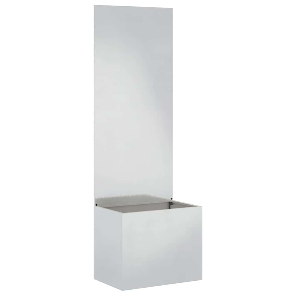 Dārza privātuma ekrāns „Fretwork“ Sudrabs 50 x 140 cm