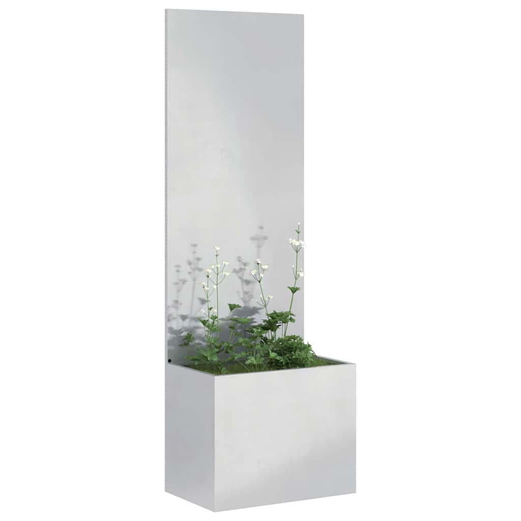 Dārza privātuma ekrāns „Fretwork“ Sudrabs 50 x 140 cm