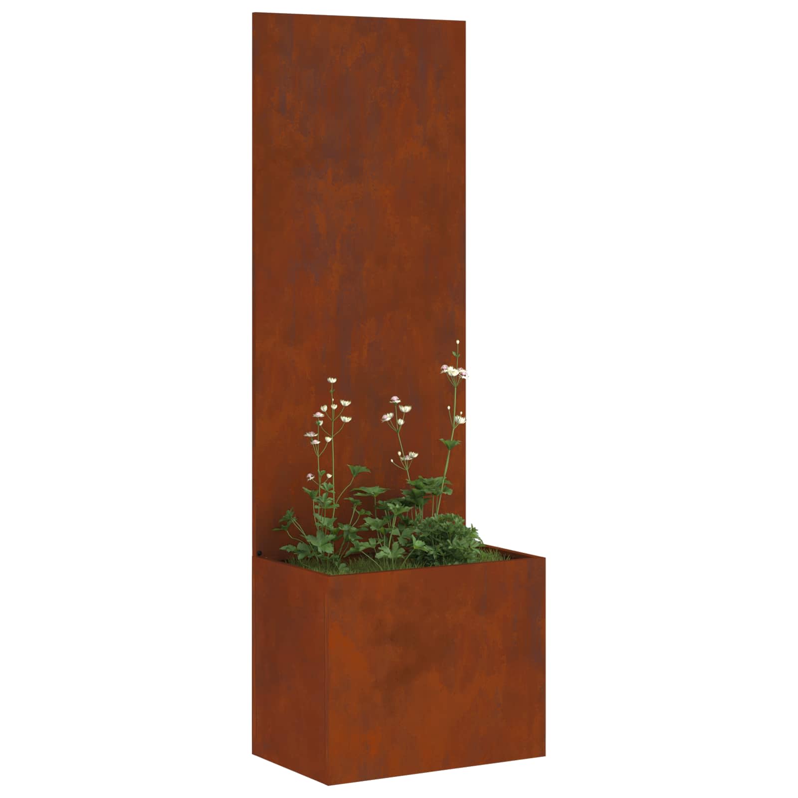 Sodo privatumo ekranas „Fretwork“ Rūdijanti 50 x 140 cm
