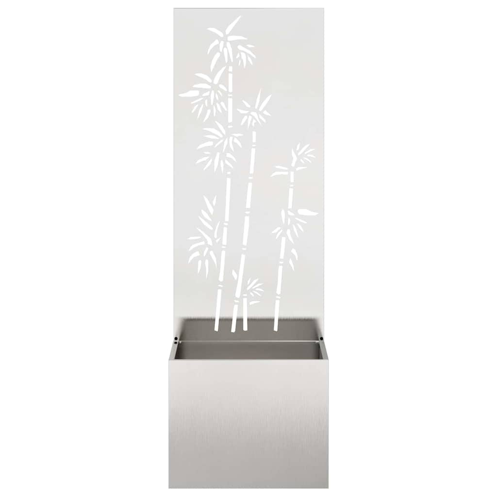 Sodo privatumo ekranas Gėlių Sidabrinė 50 x 140 cm