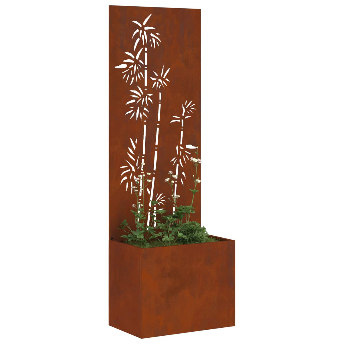 Sodo privatumo ekranas Gėlių Rūdijanti 50 x 32 x 150 cm