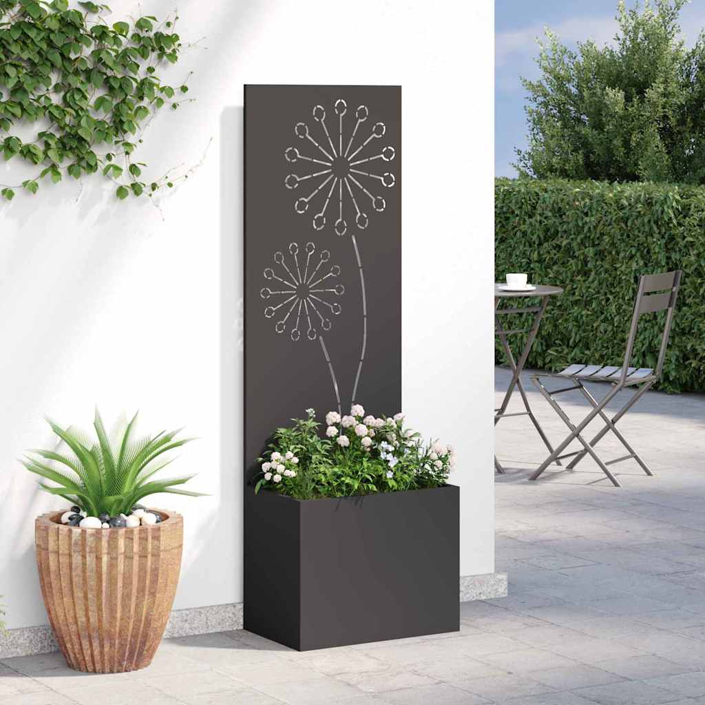 Sodo privatumo ekranas „Fretwork“ Juoda 50 x 140 cm
