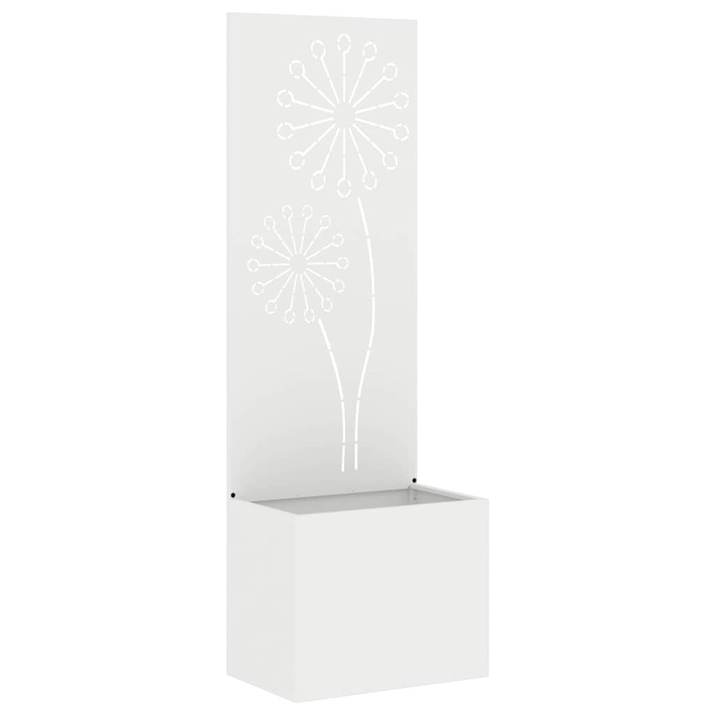 Sodo privatumo ekranas „Fretwork“ Balta 50 x 140 cm