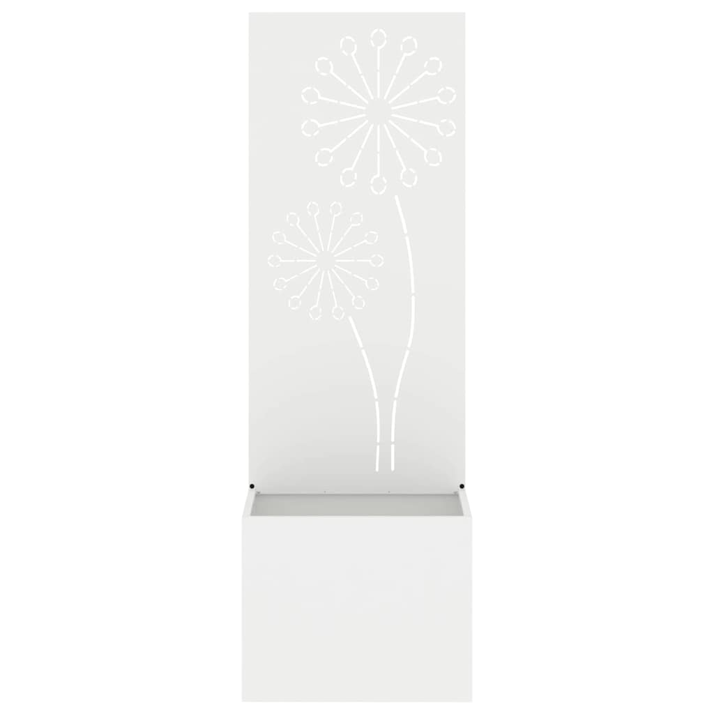 Sodo privatumo ekranas „Fretwork“ Balta 50 x 140 cm