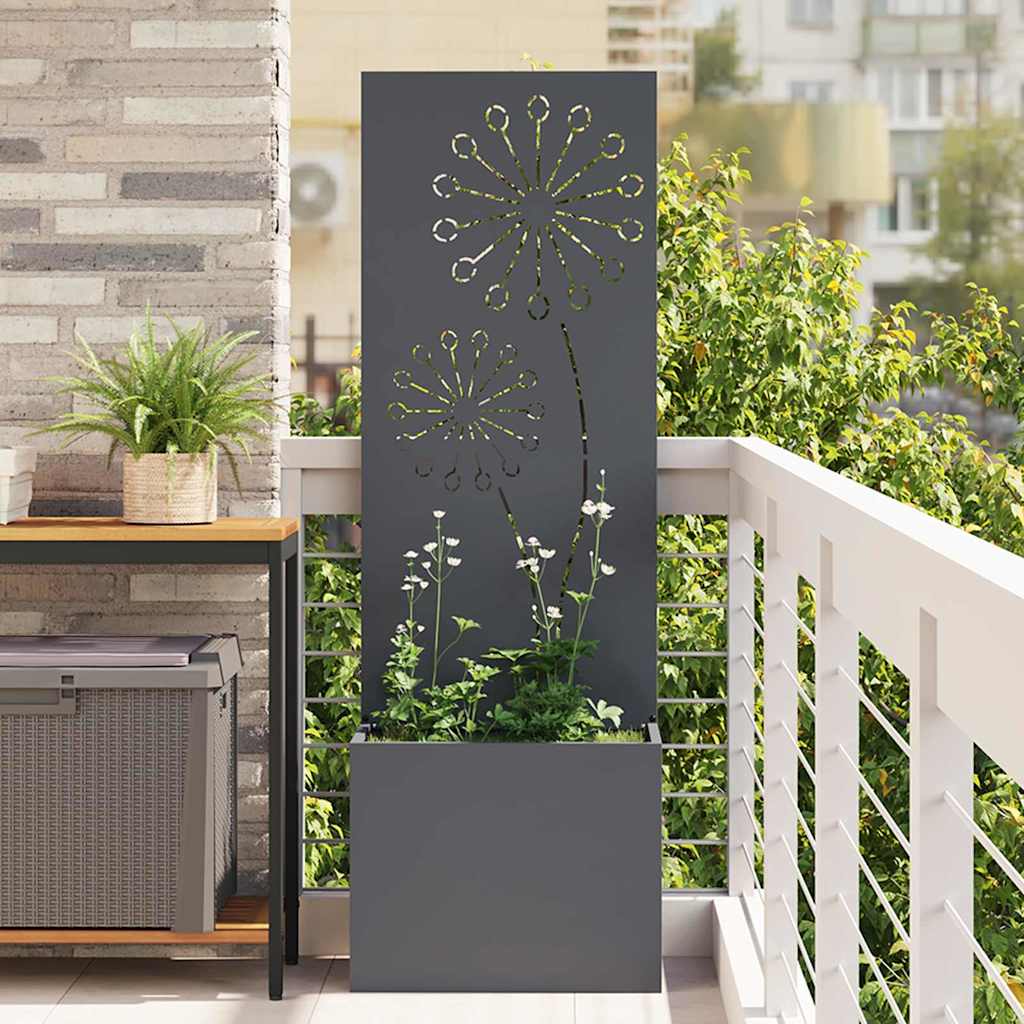 Sodo privatumo ekranas „Fretwork“ Antracitas 50 x 150 cm