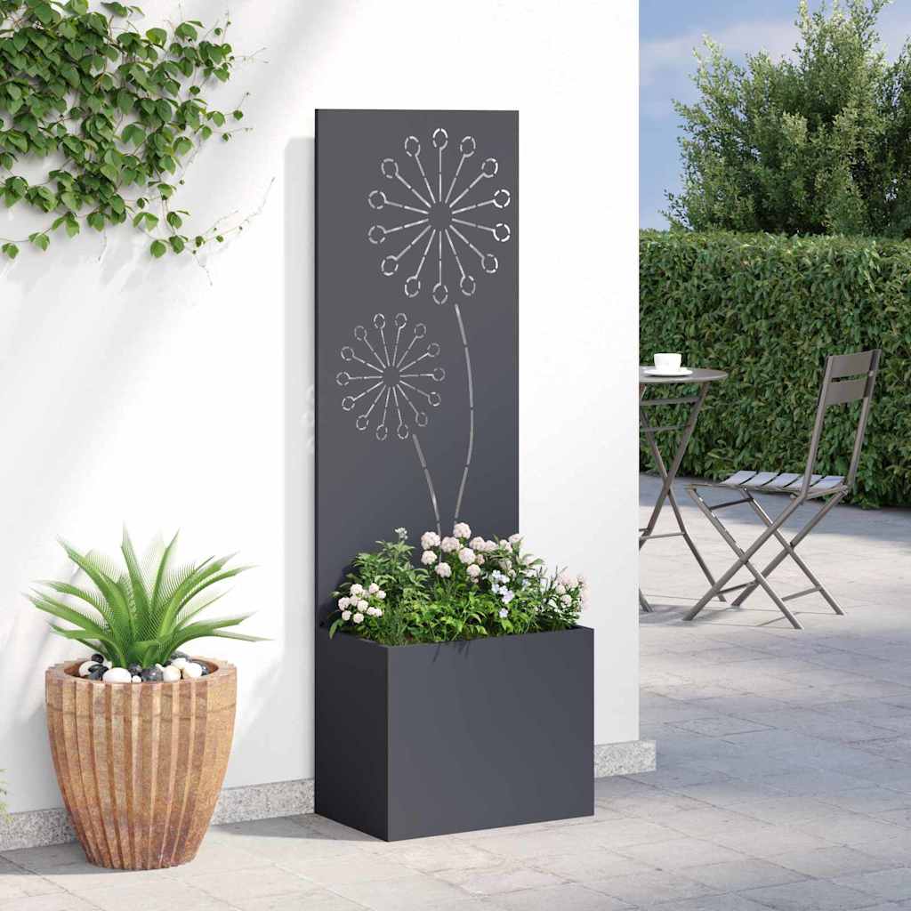 Sodo privatumo ekranas „Fretwork“ Antracitas 50 x 150 cm