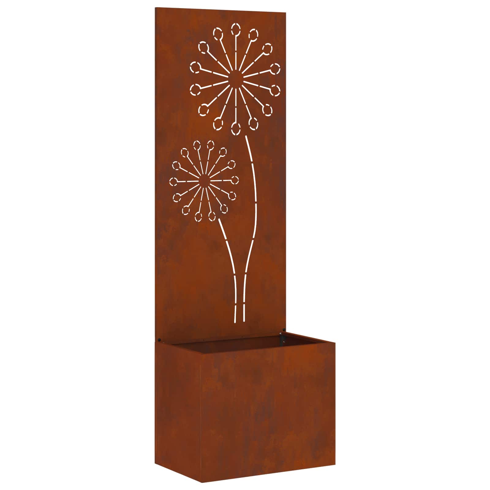 Sodo privatumo ekranas „Fretwork“ Rūdijanti 50 x 150 cm
