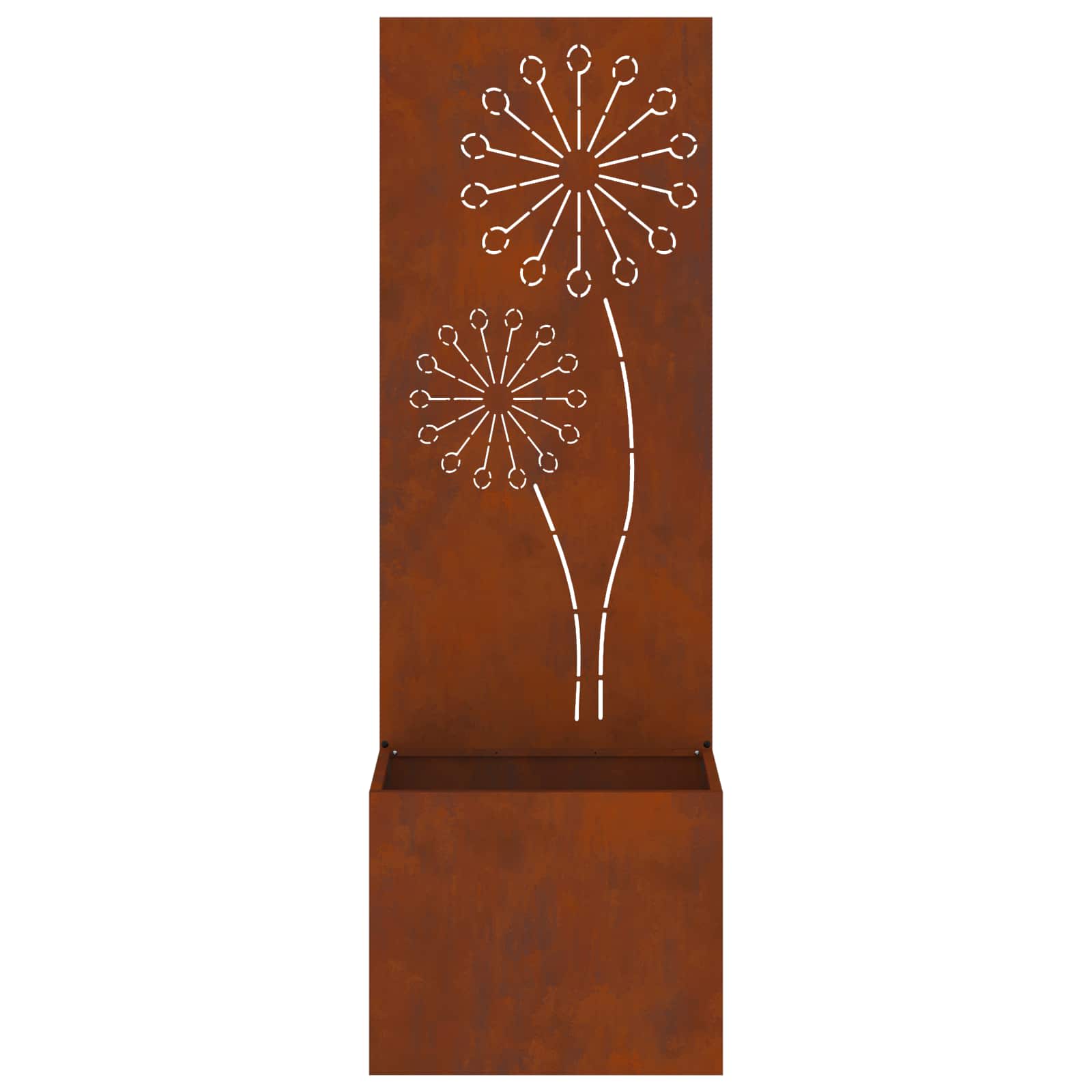 Sodo privatumo ekranas „Fretwork“ Rūdijanti 50 x 150 cm