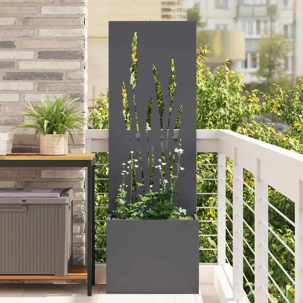 Sodo privatumo ekranas „Fretwork“ Antracitas 50 x 150 cm