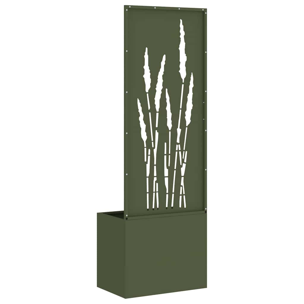 Sodo privatumo ekranas „Fretwork“ Alyvuogių žalia 50 x 140 cm