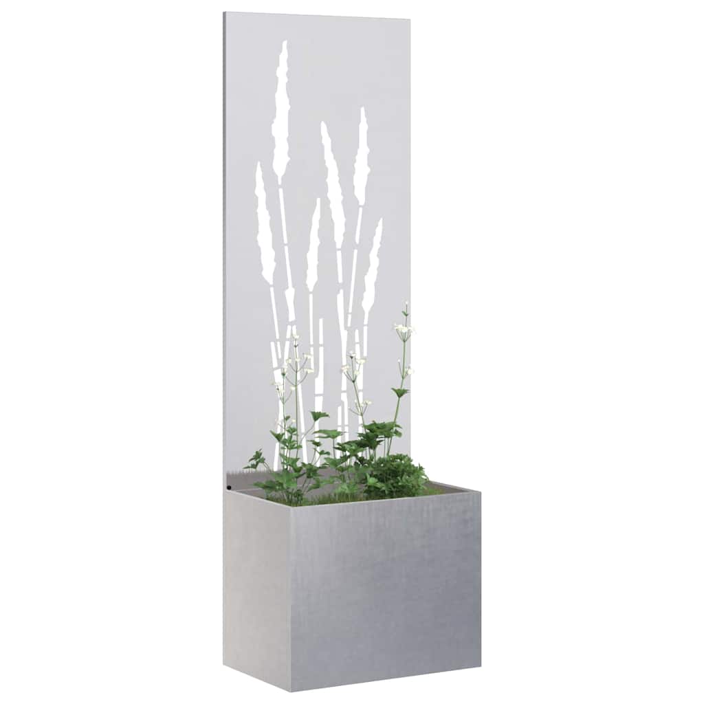 Sodo privatumo ekranas „Fretwork“ Sidabrinė 50 x 140 cm