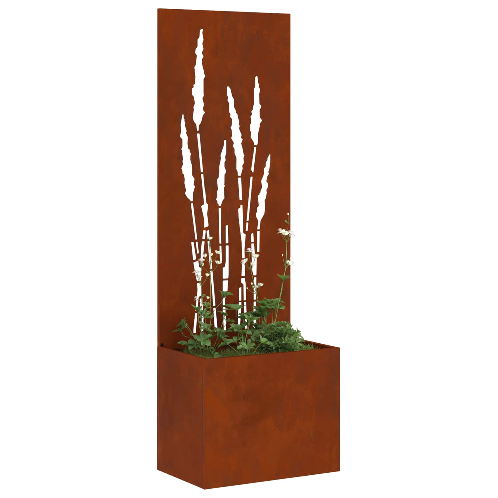 Sodo privatumo ekranas „Fretwork“ Rūdijanti 50 x 32 x 150 cm