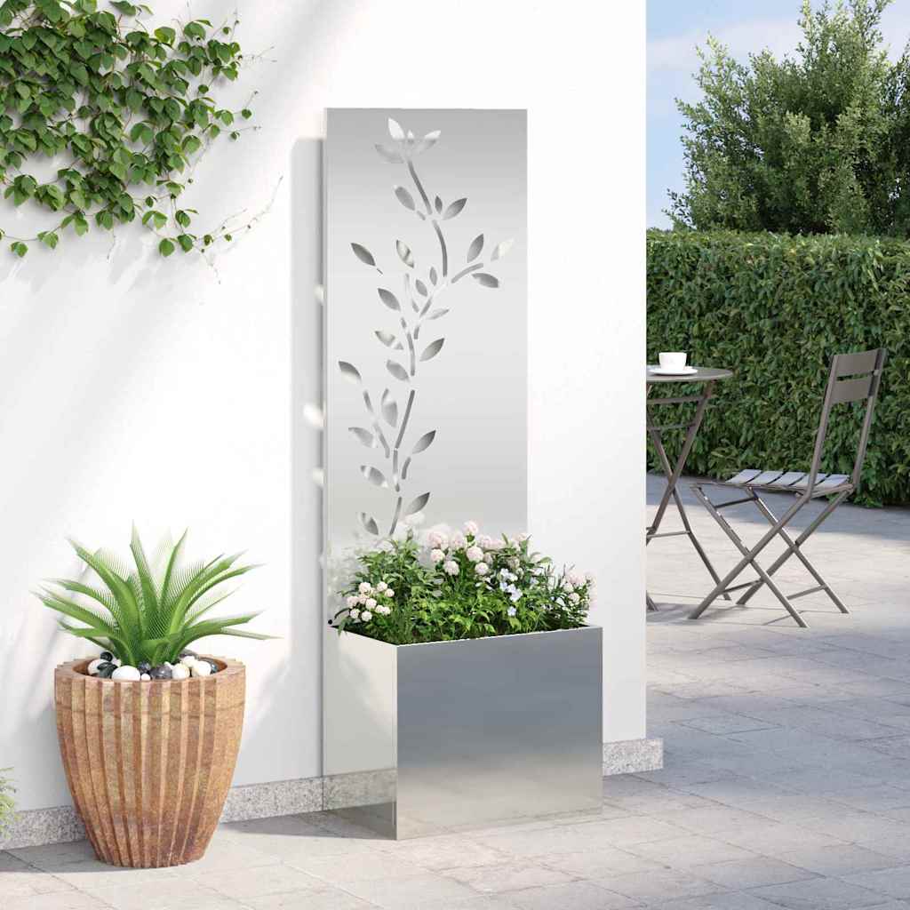 Sodo privatumo ekranas Gėlių Sidabro 50 x 32 x 150 cm