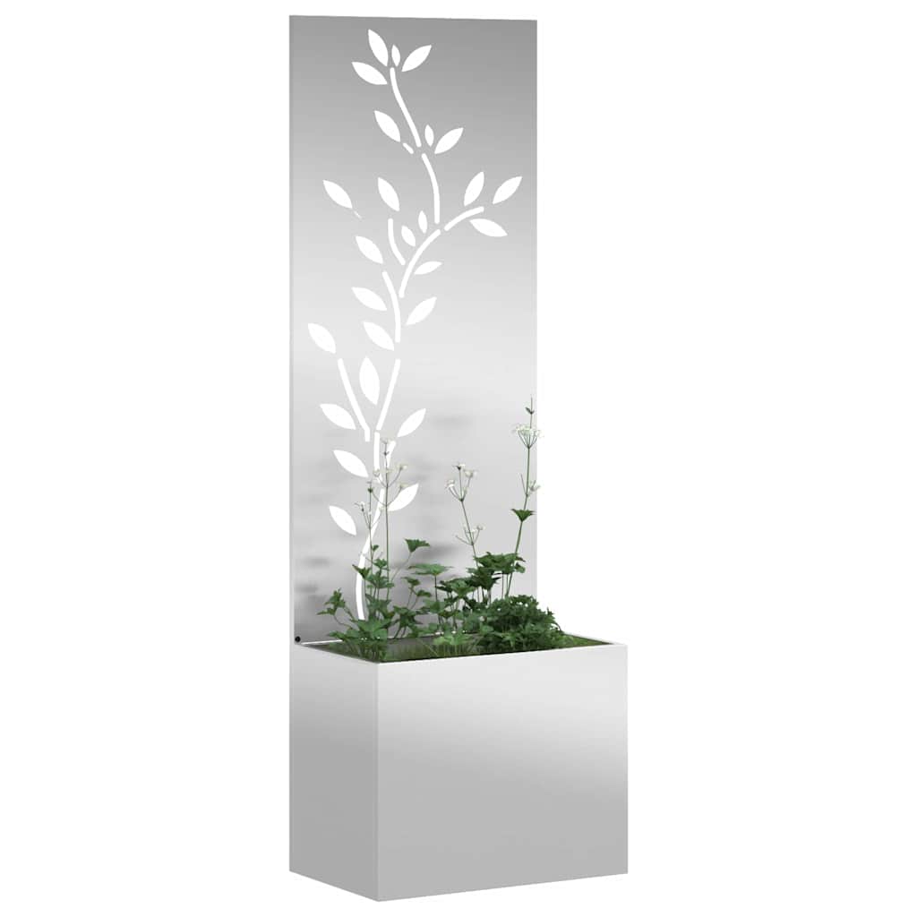 Sodo privatumo ekranas Gėlių Sidabro 50 x 32 x 150 cm