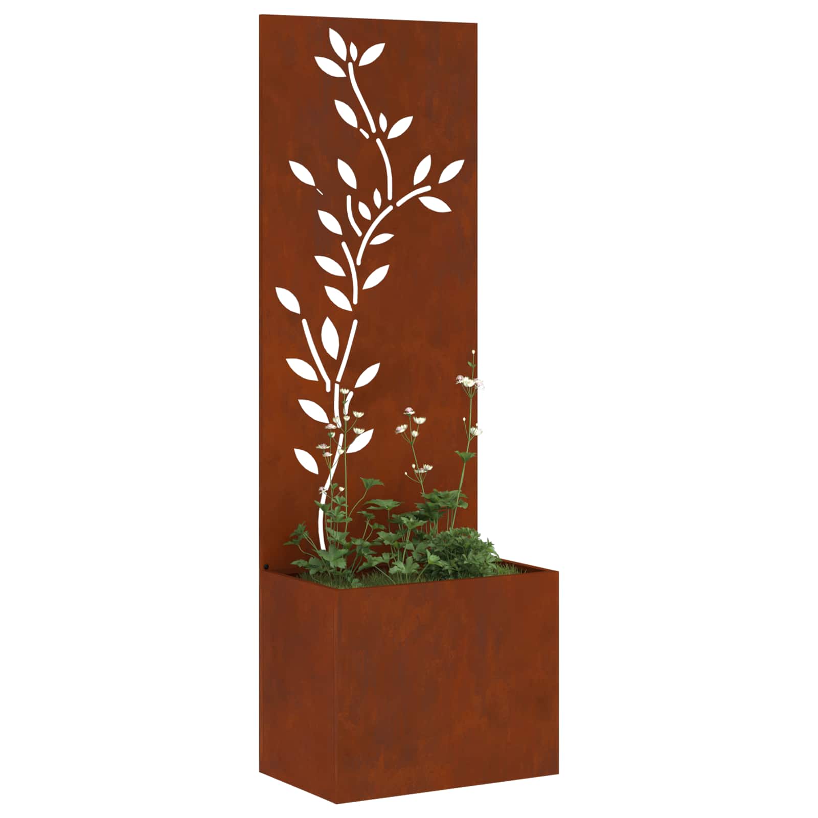 Garden Privacy Screen Flower Rusting 50 x 140 cm