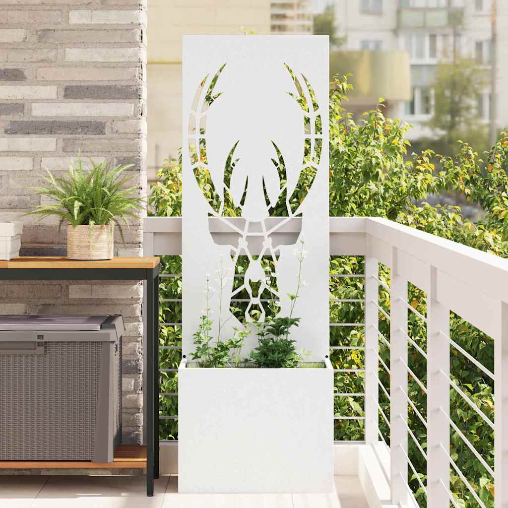 Garden Privacy Screen Animal Prints White 50 x 140 cm
